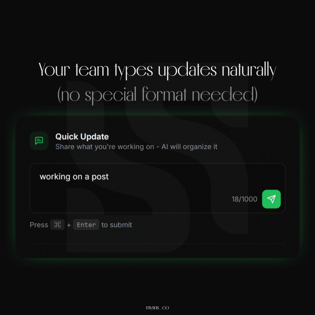 Updates as easy as a text message